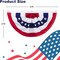 American Pleated Fan Flag,2 x 4 Ft USA Patriotic Half Fan Bunting Flag for 4th of July Memorial Day Indoor Outdoor Decoration (Set of 6)